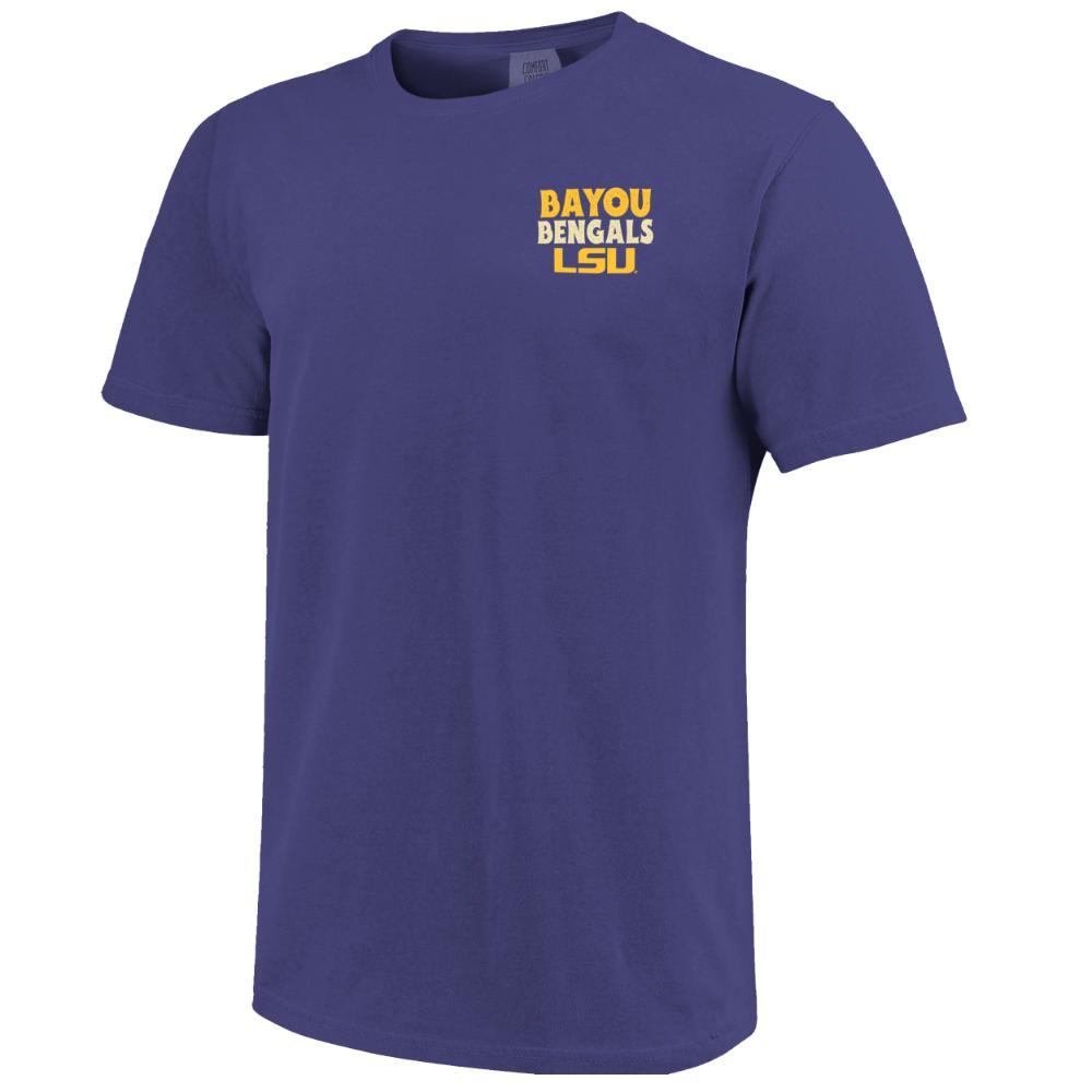 LSU | LSU Bayou Bengals Worn Comfort Colors Tee | Alumni Hall