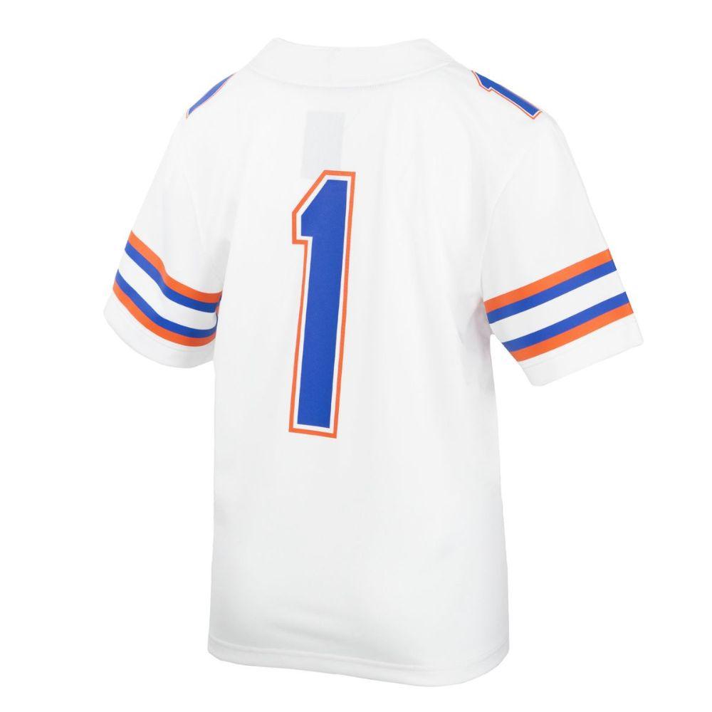 Jordan Boys' Florida Gators #1 Blue Replica Football Jersey, Size 4