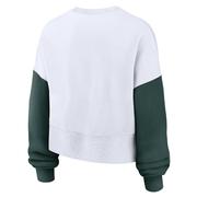 Michigan State Nike Women's Colorblock Fleece Crew