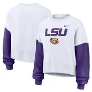 LSU Nike Women's Colorblock Fleece Crew