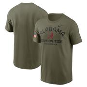 Alabama Nike Military Dri-fit Team Issue Crew Tee