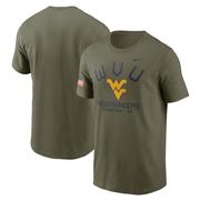 West Virginia Nike Military Dri-fit Team Issue Crew Tee