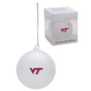 Virginia Tech Hand Blown Glass Ball Ornament