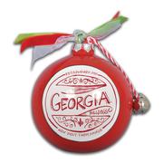 Georgia Bulldogs Ceramic Globe Ornament