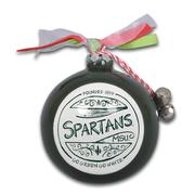 Michigan State Spartans Ceramic Globe Ornament