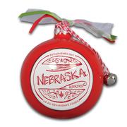  Nebraska Cornhuskers Ceramic Globe Ornament