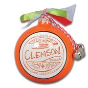 Clemson Tigers Ceramic Globe Ornament