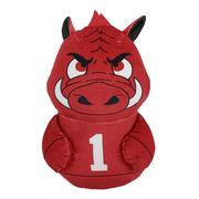 Arkansas Razorbacks Mascot Hugger & Silk Throw Set