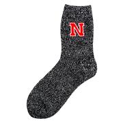 Nebraska Donegal Bay Women's Lounge Socks 2 Pack