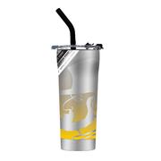 Appalachian State Stripe Straw Tumbler