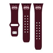 Mississippi State Apple Silicone Watch Band 42/44/45 MM