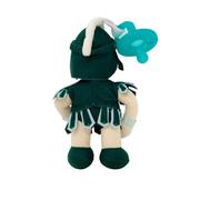 Michigan State Gamezies Plush Mascot Pacifier Holder