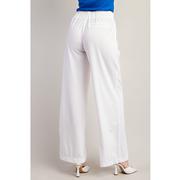 Women's Elastic Waist Wide Leg Pants