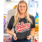 Indiana Script Hoosiers Black Tee