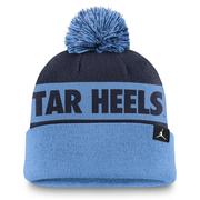 UNC Jordan Brand Primetime Peak Pom Beanie