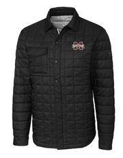 Mississippi State Cutter & Buck Men's Rainier Quilted Shirt Jacket