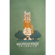 Michigan State Campus Building Embroidered Crew