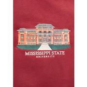 Mississippi State Campus Building Embroidered Crew