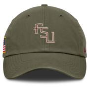 Florida State Nike Military Club Unstructured Tri-Glide Cap