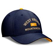 West Virginia Nike Rise Structured Swooshflex Cap