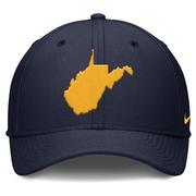 West Virginia Nike Rise Local Structured Swooshflex Cap