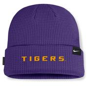 LSU Nike Sideline Terra Standard Cuff Waffle Beanie