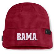 Alabama Nike Sideline Terra Standard Cuff Waffle Beanie