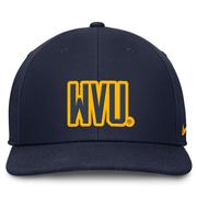 West Virginia Nike Dri-Fit Pro Structured Square Bill Cap