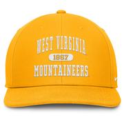 West Virginia Nike Dri-Fit Pro Structured Square Bill Cap