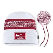 Alabama Nike Peak Standard Cuff Pom Beanie