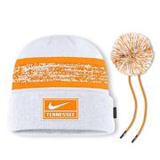 Tennessee Nike Sideline Peak Standard Cuff Pom Beanie