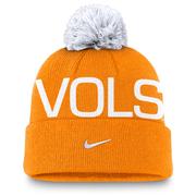 Tennessee Nike Peak Standard Cuff Pom Beanie