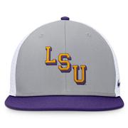 LSU Nike Dri-Fit Pro Structured Mesh Square Bill Cap