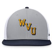 West Virginia Nike Dri-Fit Pro Structured Mesh Square Bill Cap