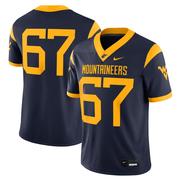 West Virginia Nike #67 Home Game Jersey