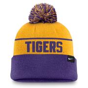 LSU Nike Local Peak Pom Beanie