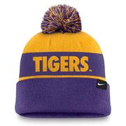 LSU Nike Primetime Peak Pom Beanie