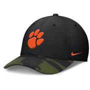 Clemson Nike Military Dri-fit Rise Swooshflex Cap