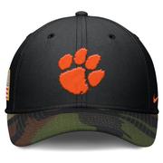 Clemson Nike Military Dri-fit Rise Swooshflex Cap