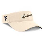 West Virginia Nike Ace Primetime Visor