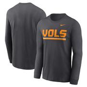 Tennessee Nike Smokey Grey Cotton Long Sleeve Tee