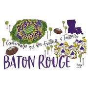 Baton Rouge 32 Oz Saturdays Straw Tumbler