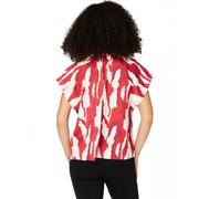 Crimson and White Stewart Simmons The Abstract Blouse