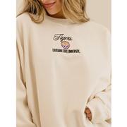 LSU LivyLu Embroidered Script Sweatshirt