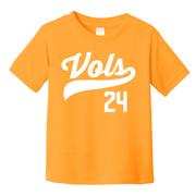 Tennessee 2024 NCAA College World Series Nat Champs Toddler NIL Shirsey Tee
