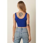 Mittoshop Wide Rib Knit Sweater Crop Tank Top